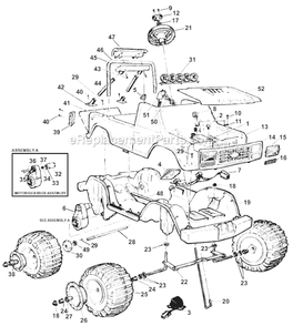 Part Location Diagram of 74590-2579 Power Wheels Hubcap